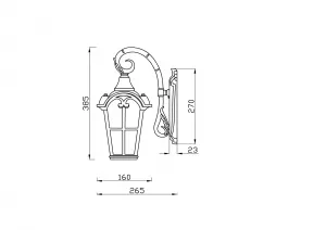 Настенный светильник (бра) Maytoni Outdoor O413WL-01GB