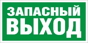 ПЭУ 008 Запасный выход (335х165) РС-T