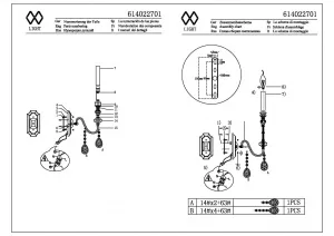 Настенный светильник MW-Light Консуэло бронзовый 614022701