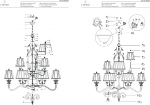 Потолочный светильник CHIARO Виктория чёрный 401010624