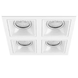 Комплект из светильников и рамки DOMINO Domino Lightstar D54606060606