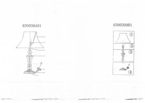 Настольный светильник CHIARO Версаче чёрный 639030401