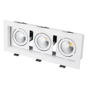 Светильник CL-KARDAN-S260x102-3x9W Warm (WH, 38 deg)