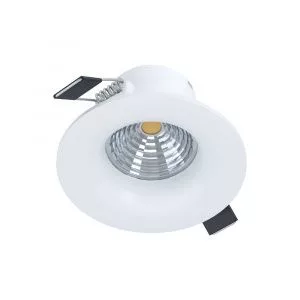 98243 Светодиодный встраиваемый светильник SALICETO димм., 6W(LED), Ø88, 380lm, 3000K, алюминий, белый EGLO