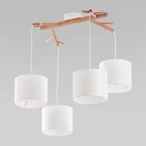 Потолочный светильник с тканевыми абажурами TK Lighting Albero White 6554