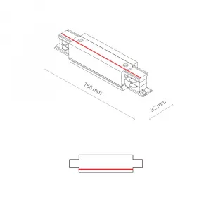 Коннектор для трехфазной трековой системы прямой Nowodvorski Ctls Power White 8707