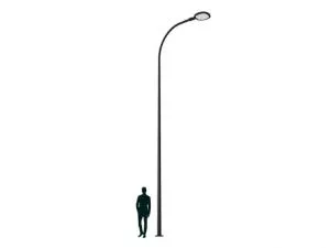 Светильник для освещения улиц и площадей SKYLINE LED 90W DW 827 RAL9005  K-POLE 6M D125 (в комплекте ЗДФ) 4707000290