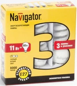 Лампа Navigator 94 421 NCL8-SF-11-827-E27/3PACK