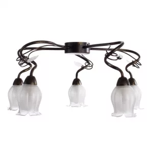 Потолочная люстра Arte Lamp GLAMORE Коричневый A7449PL-5BR