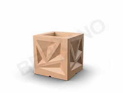 Кашпо Icelandic Cube DB Terracotta