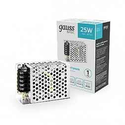 Блок питания Gauss Basic 12V 25W IP20 1/140