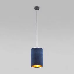 Подвесной светильник с тканевым абажуром TK Lighting Tercino Blue 6174