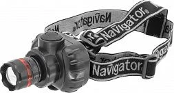 Фонарь Navigator 94 950 NPT-H03-3AAA налобн. 3 реж.,фокус, 1LEDx1Вт,