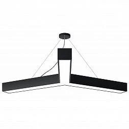 Светильник LED ЭРА Geometria SPO-144-B-40K-066 Igrek 66Вт 4000К 4000Лм IP40 1200*1200*80 черный подвесной