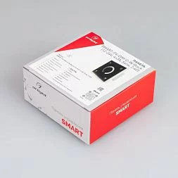 Панель SMART-P4-DIM-G-IN Black (12-24V, 4x3A, Sens, 2.4G) (Arlight, IP20 Пластик, 5 лет)