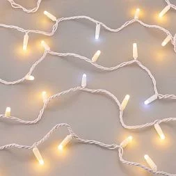 Светодиодная гирлянда ARD-STRING-CLASSIC-10000-WHITE-100LED-MILK-FLASH Warm (230V, 7W) (Ardecoled, IP65)