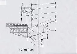 Потолочный светильник CHIARO Маркиз бронзовый 397010204