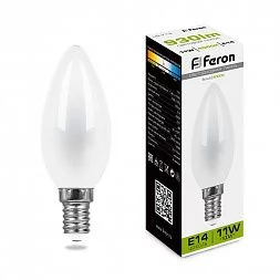 Лампа светодиодная Feron LB-713 Свеча E14 11W 230V 4000K