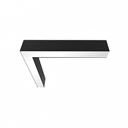 L-Соединитель для серии X-line для сборки в линию 20 Вт 3000 К 549x527х100 мм RAL9005 черный муар