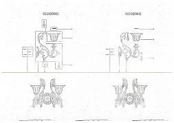 Настенный светильник CHIARO Лоренцо коричневый 621020902