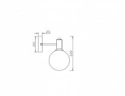 Настенный светильник (бра) Freya FR5175WL-01BS