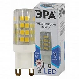 Лампочка светодиодная ЭРА STD LED JCD-3,5W-CER-840-G9 G9 3,5Вт керамика капсула нейтральный белый свет