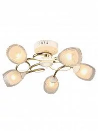 Люстра HIPER H811-5 5*E27*60Вт + 5*8Вт LED WHITE/GOLD