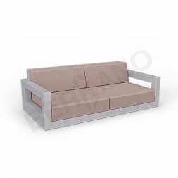 Диван Quarter lounge с подушками Concrete Gray / Cappuccino